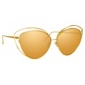 Linda Farrow - 697 C1 Cat Eye Sunglasses - Yellow Gold - Linda Farrow Eyewear