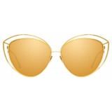 Linda Farrow - 697 C1 Cat Eye Sunglasses - Yellow Gold - Linda Farrow Eyewear