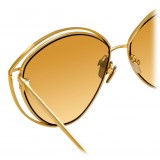 Linda Farrow - 697 C1 Cat Eye Sunglasses - Yellow Gold - Linda Farrow Eyewear