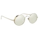 Linda Farrow - Occhiali da Sole Ovali 427 C2 - Oro Bianco - Linda Farrow Eyewear - Gigi Hagid - Elle Macpherson - Official