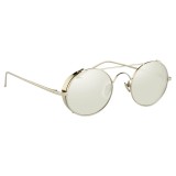 Linda Farrow - 427 C2 Oval Sunglasses - White Gold - Linda Farrow Eyewear - Gigi Hagid - Elle Macpherson - Official