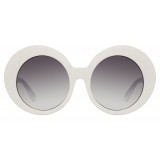 Linda Farrow - 468 C15 Round Sunglasses - White - Linda Farrow Eyewear