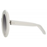 Linda Farrow - 468 C15 Round Sunglasses - White - Linda Farrow Eyewear