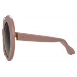 Linda Farrow - 468 C16 Round Sunglasses - Cameo Pink - Linda Farrow Eyewear