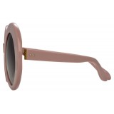 Linda Farrow - Occhiali da Sole Rotondi 468 C16 - Cameo Rosa - Linda Farrow Eyewear