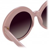 Linda Farrow - 468 C16 Round Sunglasses - Cameo Pink - Linda Farrow Eyewear