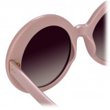 Linda Farrow - Occhiali da Sole Rotondi 468 C16 - Cameo Rosa - Linda Farrow Eyewear