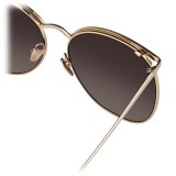 Linda Farrow - 509 C6 Browline Sunglasses - Rose Gold - Linda Farrow Eyewear - Gigi Hagid - Elle Macpherson - Official