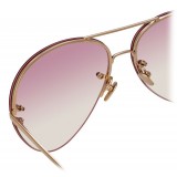 Linda Farrow - 574 C11 Aviator Sunglasses - Light Gold - Linda Farrow Eyewear