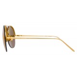 Linda Farrow - 574 C1 Aviator Sunglasses - Gold - Linda Farrow Eyewear