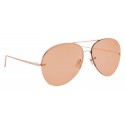 Linda Farrow - 574 C3 Aviator Sunglasses - Rose Gold - Linda Farrow Eyewear