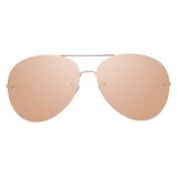 Linda Farrow - 574 C3 Aviator Sunglasses - Rose Gold - Linda Farrow Eyewear