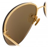 Linda Farrow - 574 C1 Aviator Sunglasses - Gold - Linda Farrow Eyewear