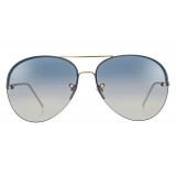 Linda Farrow - 574 C6 Aviator Sunglasses - Gold - Linda Farrow Eyewear