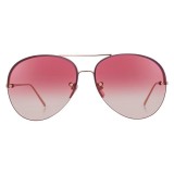 Linda Farrow - 574 C7 Aviator Sunglasses - Rose Gold - Linda Farrow Eyewear