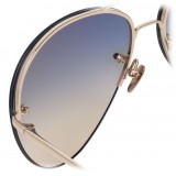 Linda Farrow - 574 C6 Aviator Sunglasses - Gold - Linda Farrow Eyewear