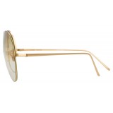 Linda Farrow - 574 C9 Aviator Sunglasses - Yellow Gold - Linda Farrow Eyewear