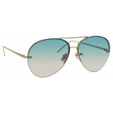 Linda Farrow - 574 C10 Aviator Sunglasses - Yellow Gold - Linda Farrow Eyewear