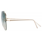 Linda Farrow - 574 C10 Aviator Sunglasses - Yellow Gold - Linda Farrow Eyewear