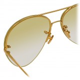 Linda Farrow - 574 C9 Aviator Sunglasses - Yellow Gold - Linda Farrow Eyewear