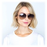 Linda Farrow - 574 C6 Aviator Sunglasses - Gold - Linda Farrow Eyewear