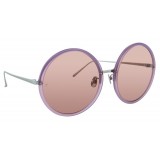 Linda Farrow - 457 C20 Round Sunglasses - Milky Purple - Linda Farrow Eyewear