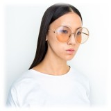 Linda Farrow - 457 C18 Round Sunglasses - Milky Peach - Linda Farrow Eyewear