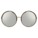 Linda Farrow - 457 C12 Round Sunglasses - Truffle - Linda Farrow Eyewear