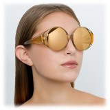 Linda Farrow - 714 C6 Round Sunglasses - Dew - Linda Farrow Eyewear