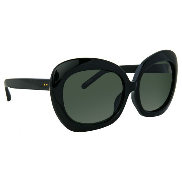 Linda Farrow 600 C1 Oversized Sunglasses Black Linda Farrow Eyewear Avvenice 