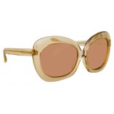 Linda Farrow - 600 C5 Oversized Sunglasses - Ash - Linda Farrow Eyewear