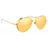 Linda Farrow - 426 C1 Aviator Sunglasses - Yellow Gold - Linda Farrow Eyewear