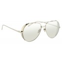 Linda Farrow - 426 C2 Aviator Sunglasses - White Gold - Linda Farrow Eyewear