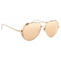 Linda Farrow - 426 C3 Aviator Sunglasses - Rose Gold - Linda Farrow Eyewear