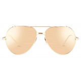 Linda Farrow - 426 C3 Aviator Sunglasses - Rose Gold - Linda Farrow Eyewear