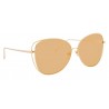 Linda Farrow - Occhiali da Sole Cat Eye 566 C1 - Oro - Linda Farrow Eyewear