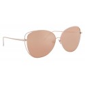 Linda Farrow - 566 C3 Cat Eye Sunglasses - Rose Gold - Linda Farrow Eyewear