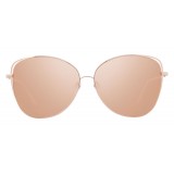 Linda Farrow - 566 C3 Cat Eye Sunglasses - Rose Gold - Linda Farrow Eyewear