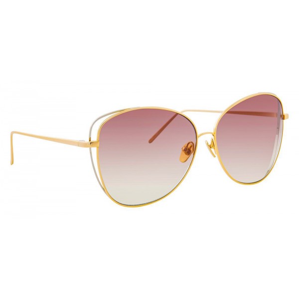 Linda Farrow - 566 C5 Cat Eye Sunglasses - Gold - Linda Farrow Eyewear