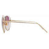 Linda Farrow - 566 C5 Cat Eye Sunglasses - Gold - Linda Farrow Eyewear