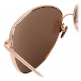 Linda Farrow - 566 C3 Cat Eye Sunglasses - Rose Gold - Linda Farrow Eyewear