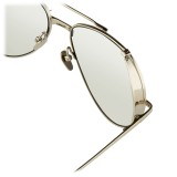 Linda Farrow - 426 C2 Aviator Sunglasses - White Gold - Linda Farrow Eyewear