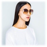 Linda Farrow - 566 C5 Cat Eye Sunglasses - Gold - Linda Farrow Eyewear