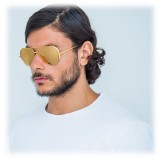 Linda Farrow - Occhiali da Sole Aviator 426 C1 - Oro Giallo - Linda Farrow Eyewear