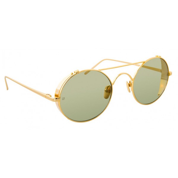 Linda Farrow - 427 C11 Oval Sunglasses - Yellow Gold - Linda Farrow Eyewear