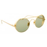 Linda Farrow - 427 C11 Oval Sunglasses - Yellow Gold - Linda Farrow Eyewear