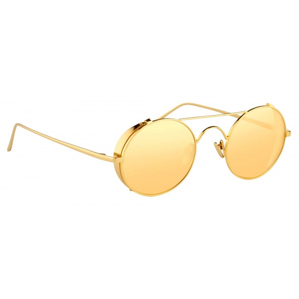 Linda Farrow - Occhiali da Sole Ovali 427 C1 - Oro Giallo - Linda Farrow Eyewear - Gigi Hagid - Elle Macpherson - Official