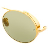 Linda Farrow - 427 C11 Oval Sunglasses - Yellow Gold - Linda Farrow Eyewear