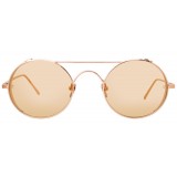 Linda Farrow - 427 C13 Oval Sunglasses - Rose Gold - Linda Farrow Eyewear