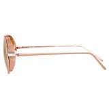 Linda Farrow - 427 C13 Oval Sunglasses - Rose Gold - Linda Farrow Eyewear